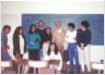 E.D. con algunos alumnos de un curso de filosofa en la UAM, Iztapalapa, Mxico, 1995.